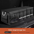 SEAMETAL Foldable Car Trunk Storage Box – Waterproof Oxford Organizer for Camping & Fishing (36L / 72L / 110L)