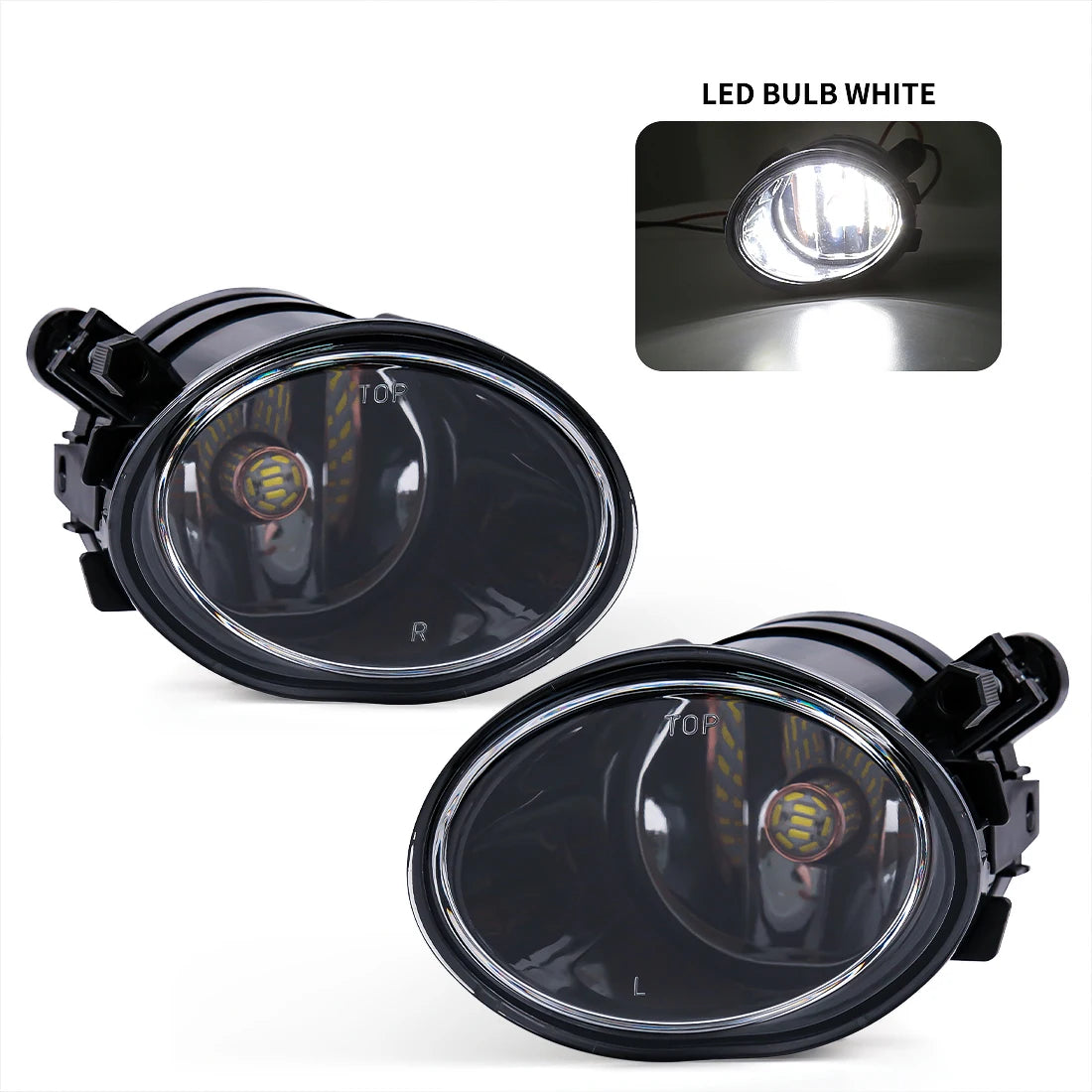Front Fog Light Driving Lamp for BMW E39 M5 (2001-2003) & E46 M3 (2002-2006) – Halogen, LED & Angel Eyes