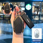Car Smart Remote Zinc Alloy Key Case Cover Holder Chain For BYD DM-I Formula Equation Leopard 5 Key Decorations Accessories