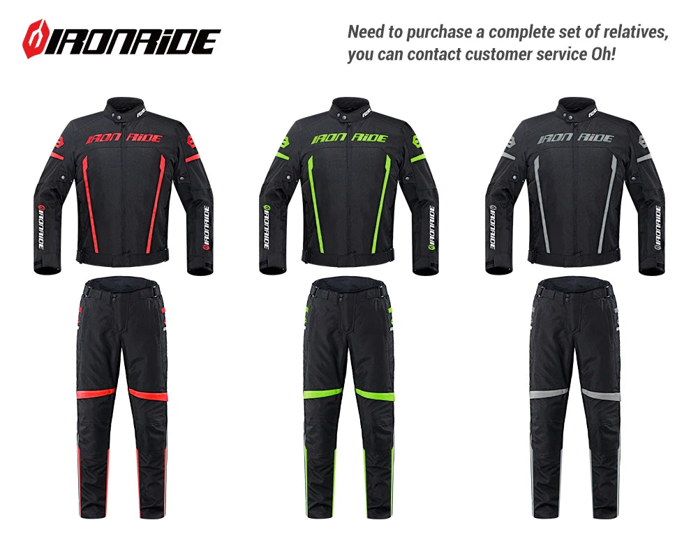 Waterproof Motorcycle Jacket & Pants Set with Protective Gear
