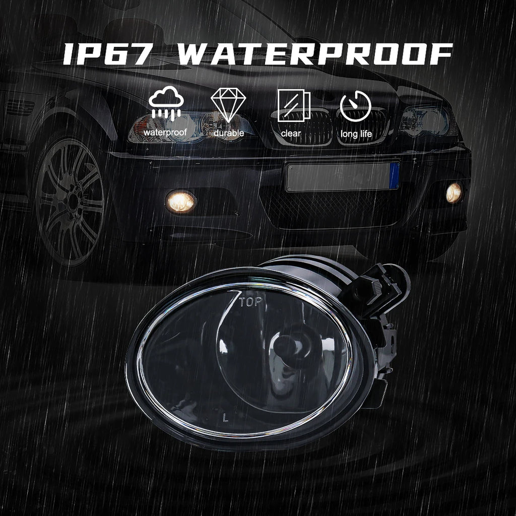 Front Fog Light Driving Lamp for BMW E39 M5 (2001-2003) & E46 M3 (2002-2006) – Halogen, LED & Angel Eyes