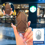 Car Smart Remote Zinc Alloy Key Case Cover Holder Chain For BYD DM-I Formula Equation Leopard 5 Key Decorations Accessories