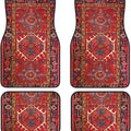 Bohemian Car Floor Mats – 4-Piece Anti-Slip Retro Persian Carpet Set