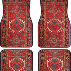 Bohemian Car Floor Mats – 4-Piece Anti-Slip Retro Persian Carpet Set