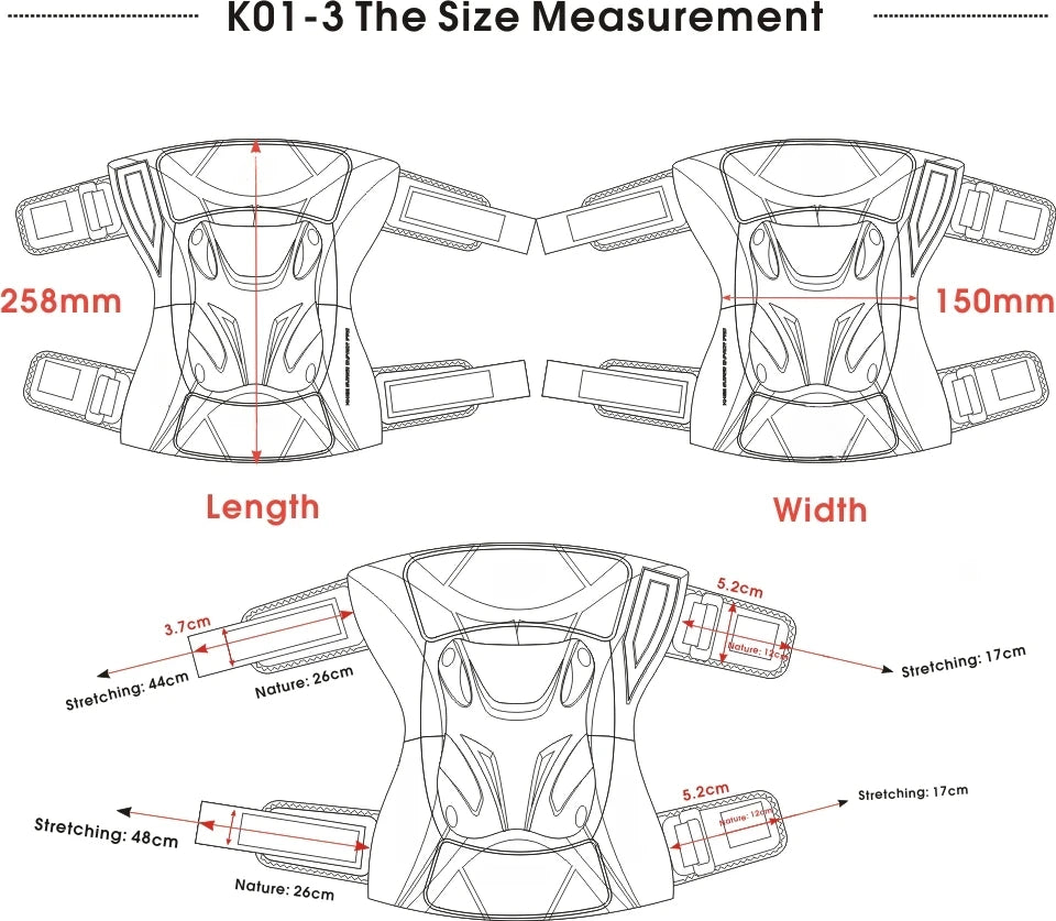 Off-Road Knee Protectors: Impact-Resistant CE Armor with Adjustable Straps
