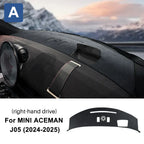 Mini Cooper Aceman J05 2024-2025 Anti-UV Dashboard Mat Cover – Flannel Console Protector Pad