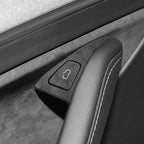 Tesla Model 3 & Model Y Door Switch Button Trim Sticker – Suede Anti-Scratch Interior Cover (2019-2022)
