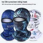 Summer Balaclava Ice Silk Full Face Cap – UV Protection Cycling & Motorcycle Headwear