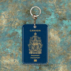France Travel Passport Yemen Oman Custom Access Card Case Leather Card Holder Keychain Key Ring Transportation Card Case Gifts