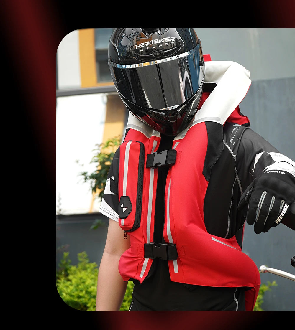 Motorcycle Airbag Vest – CE Certified Body Armor with Rapid Inflation System