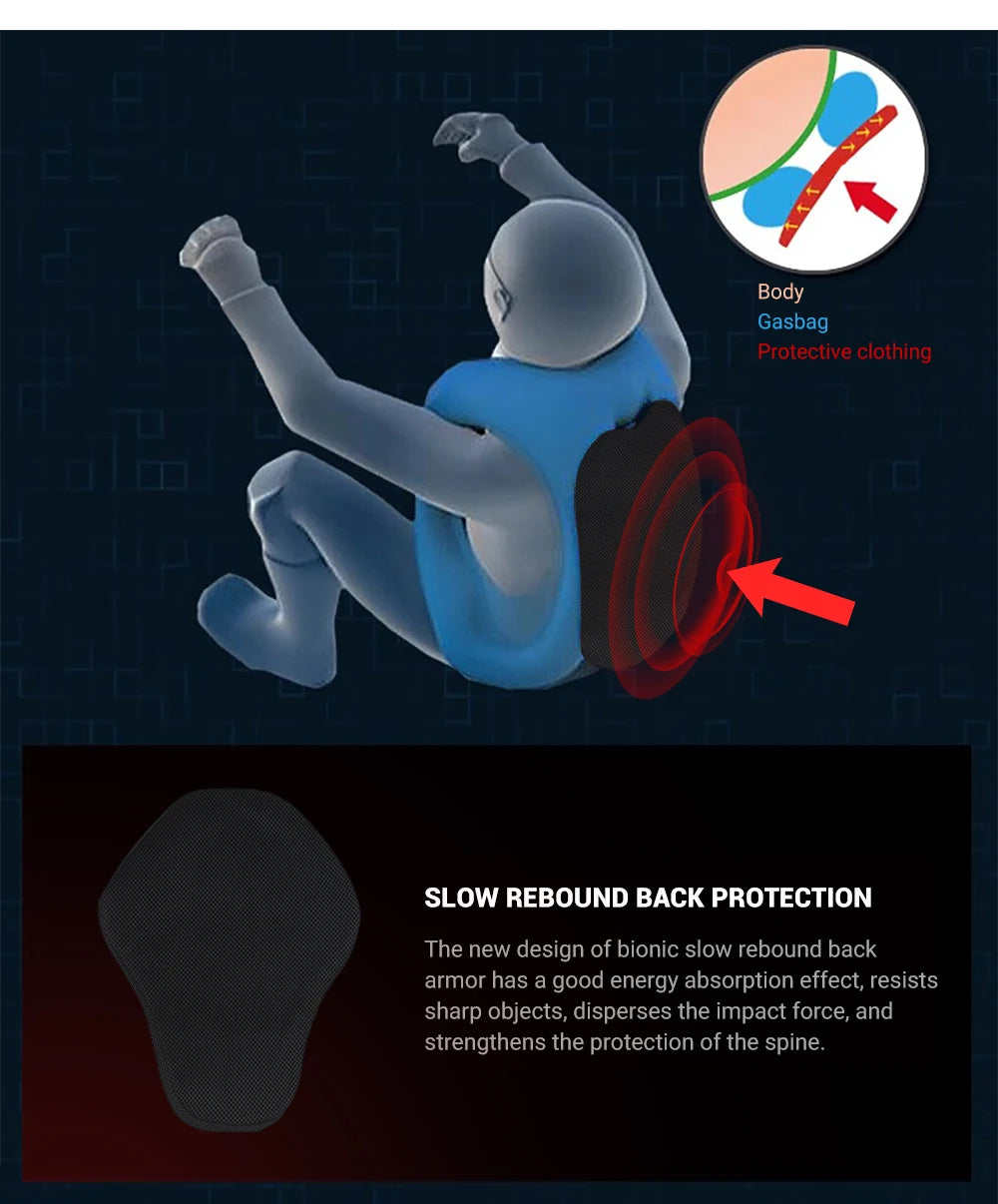 Motorcycle Airbag Vest – CE Certified Body Armor with Rapid Inflation System