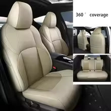 Luxury 360° Custom-Fit Car Seat Covers for Toyota Corolla, Raize, RAV4, C-HR, Camry, Wish, Hilux & Prius – Anti-Slip Full Wrap