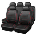 Universal PVC Leather Car Seat Covers – 9-Piece Full Set for 5-Seater Cars (Front & Rear)