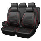 Universal PVC Leather Car Seat Covers – 9-Piece Full Set for 5-Seater Cars (Front & Rear)