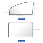 SEAMETAL Magnetic Car Side Window Sun Shade Curtain – UV Reflective Privacy Cover (2pcs)