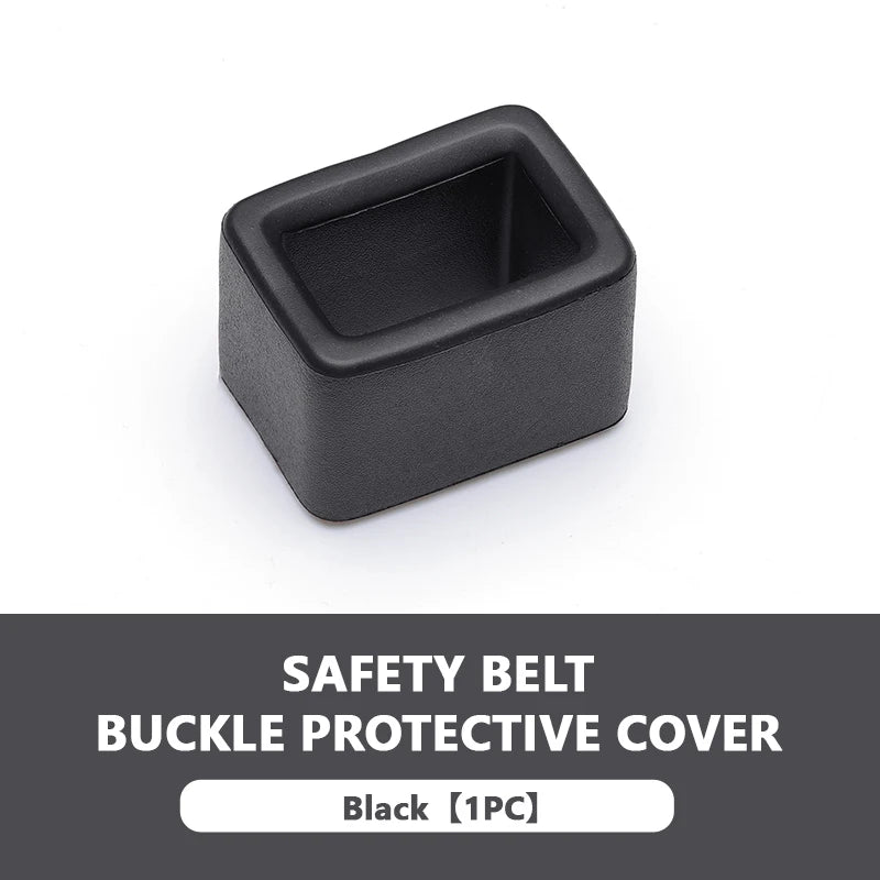SEAMETAL Car Seat Belt Buckle Cover – Anti-Scratch Seatbelt Button Protector (Universal Fit)