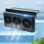 Solar Powered Car Window Ventilation Fan | 3-Head USB Rechargeable Auto Cooler
