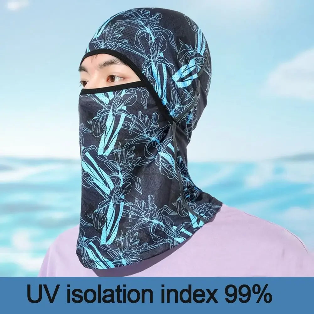 Summer Balaclava Ice Silk Full Face Cap – UV Protection Cycling & Motorcycle Headwear