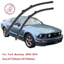 Ford Mustang Double Rubber Windshield Wipers – All Models (1994–Onward)