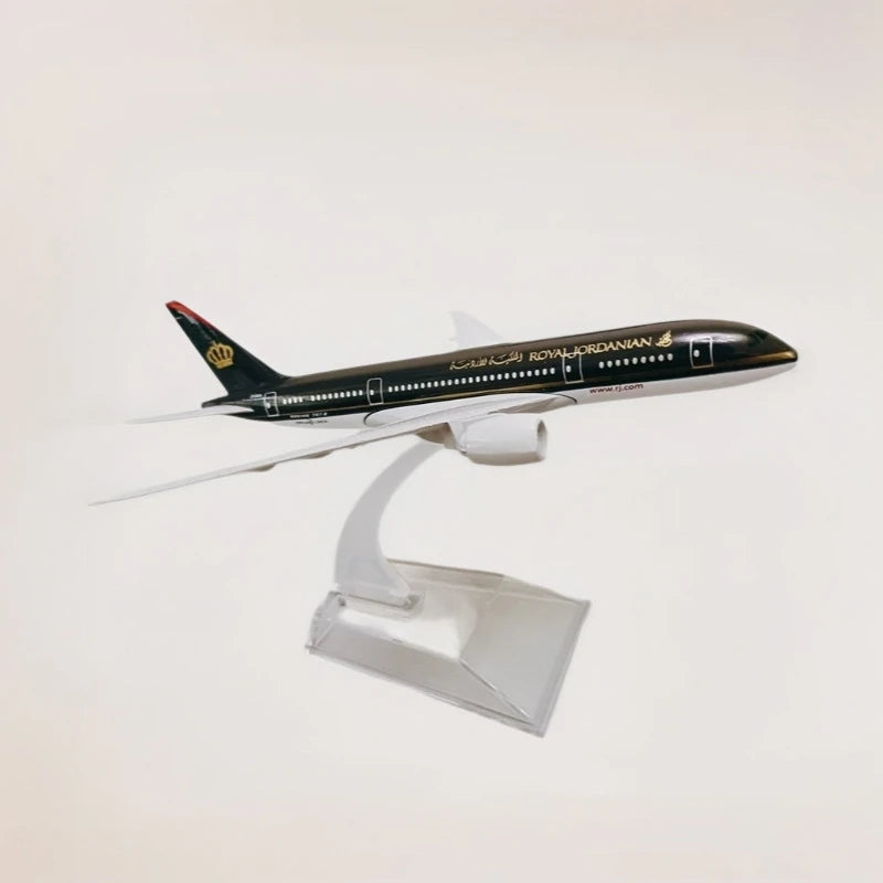 Royal Jordanian Boeing B787 Diecast Model Plane | 1:400 Scale Alloy Aircraft with Stand