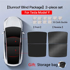 2pcs Sun Shades Roof for Tesla New Model 3 Y Juniper Launch Refresh Highland Sunshade UV Protect Skylight Film 2025 Accessories
