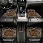 Retro Bohemian Car Floor Mats – 4Pcs Non-Slip Persian Carpet Set