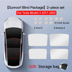 2pcs Sun Shades Roof for Tesla New Model 3 Y Juniper Launch Refresh Highland Sunshade UV Protect Skylight Film 2025 Accessories