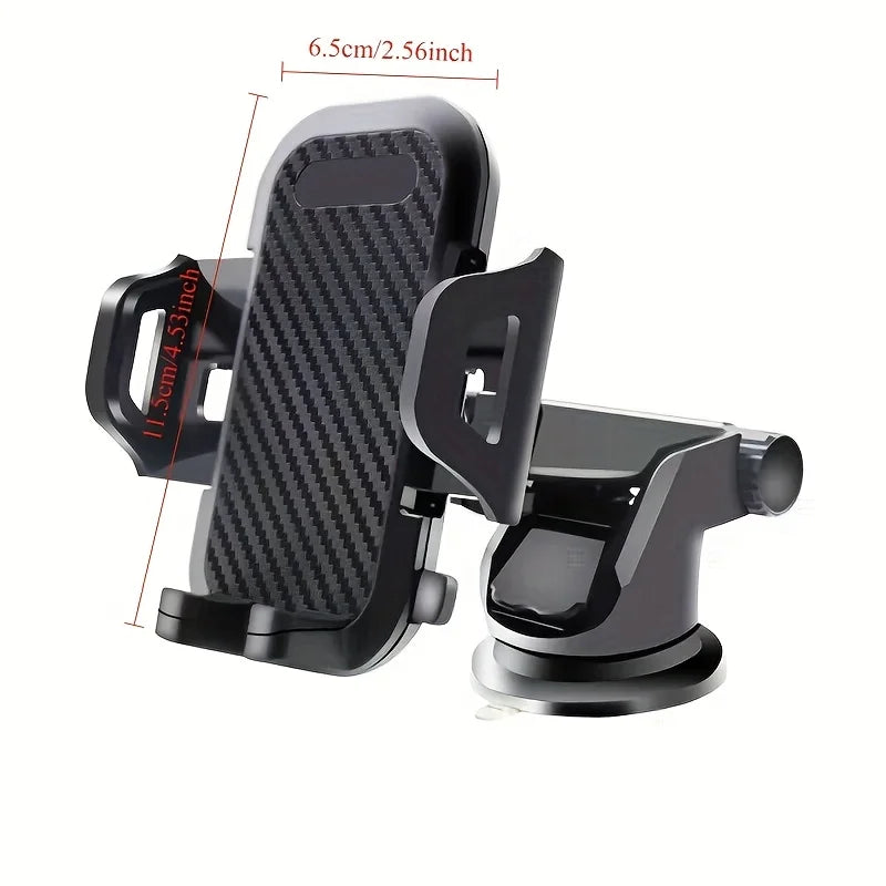 Universal Suction Cup Car Phone Holder | Dashboard & Windshield Mount for All Smartphones