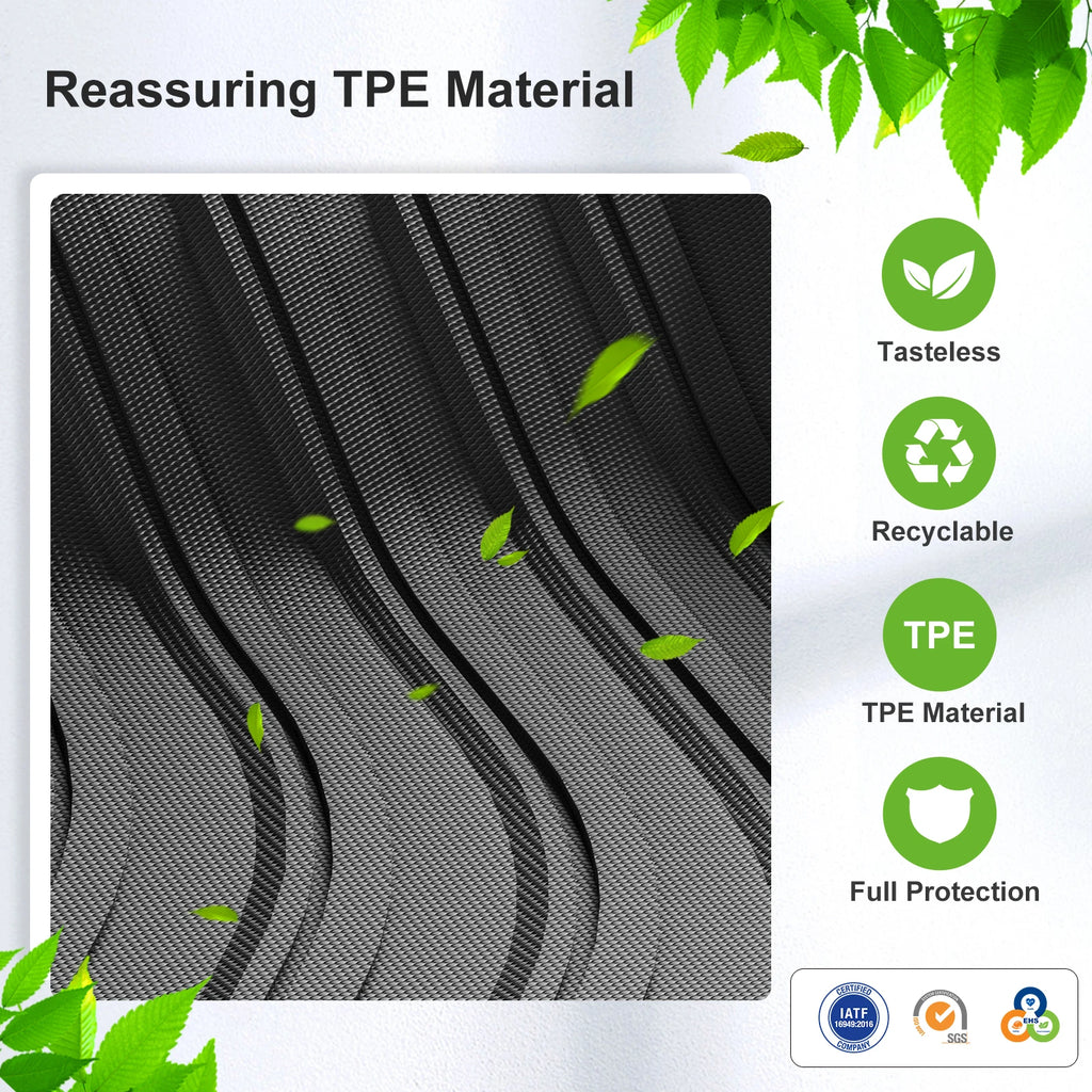 3D TPE Car Floor Mats for Subaru Solterra & Toyota BZ4X 2023–2025 (LHD) – Waterproof Cargo Liner Set