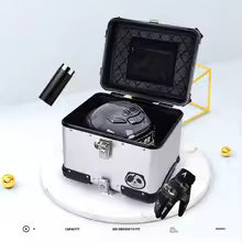 Motorcycle Trunk 45L Aluminum Alloy Pull Rod Luggage Box
