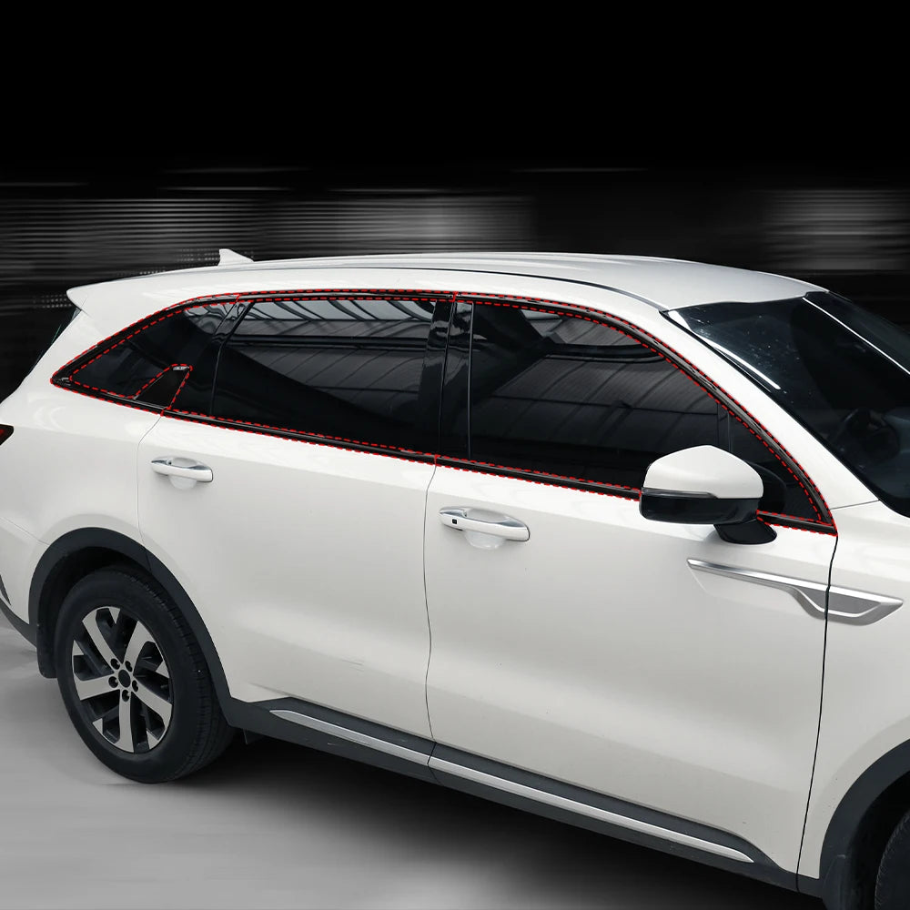 Kia Sorento MQ4 2021–2026 10PCS ABS Window & Door Panel Trim Strip Set