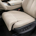 SEAMETAL Car Seat Cushion with Leg Support – Breathable Leather Extension Pad for Long Drives