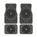 Bohemian Car Floor Mats – 4-Piece Anti-Slip Retro Persian Carpet Set