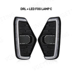LED DRL Fog Lamp with Turn Signal – Nissan Navara NP300 Frontier 2020-2022 (White + Amber, 12V)