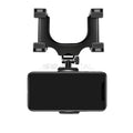 SEAMETAL Rearview Mirror Phone Holder – 360° Rotation Car Smartphone Navigation Mount