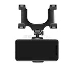 SEAMETAL Rearview Mirror Phone Holder – 360° Rotation Car Smartphone Navigation Mount