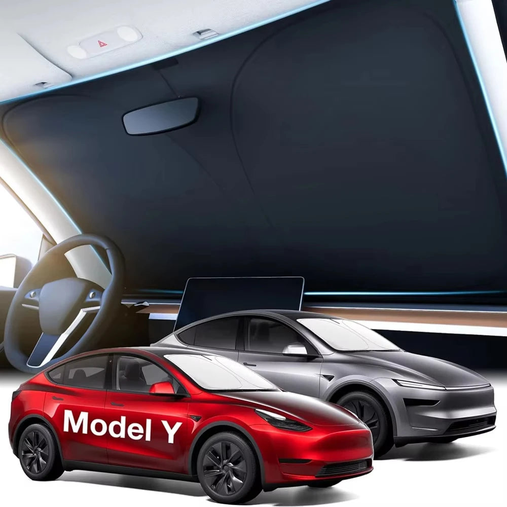 2pcs Sun Shades Roof for Tesla New Model 3 Y Juniper Launch Refresh Highland Sunshade UV Protect Skylight Film 2025 Accessories