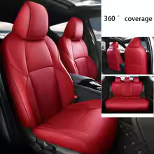 Luxury 360° Custom-Fit Car Seat Covers for Toyota Corolla, Raize, RAV4, C-HR, Camry, Wish, Hilux & Prius – Anti-Slip Full Wrap