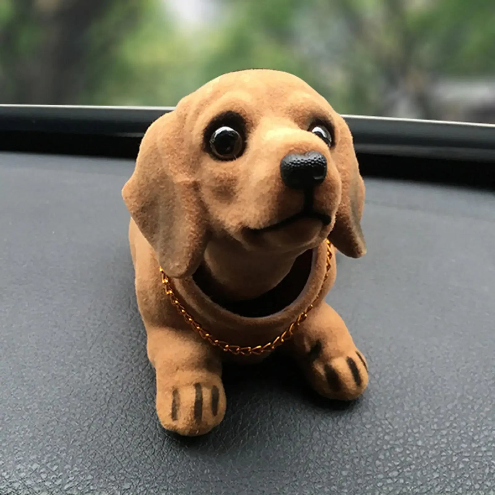Bobble Head Dog Car Dashboard Ornament – Nodding Puppy Interior Decoration