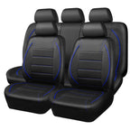 Universal PVC Leather Car Seat Covers – 9-Piece Full Set for 5-Seater Cars (Front & Rear)