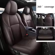 Luxury 360° Custom-Fit Car Seat Covers for Toyota Corolla, Raize, RAV4, C-HR, Camry, Wish, Hilux & Prius – Anti-Slip Full Wrap