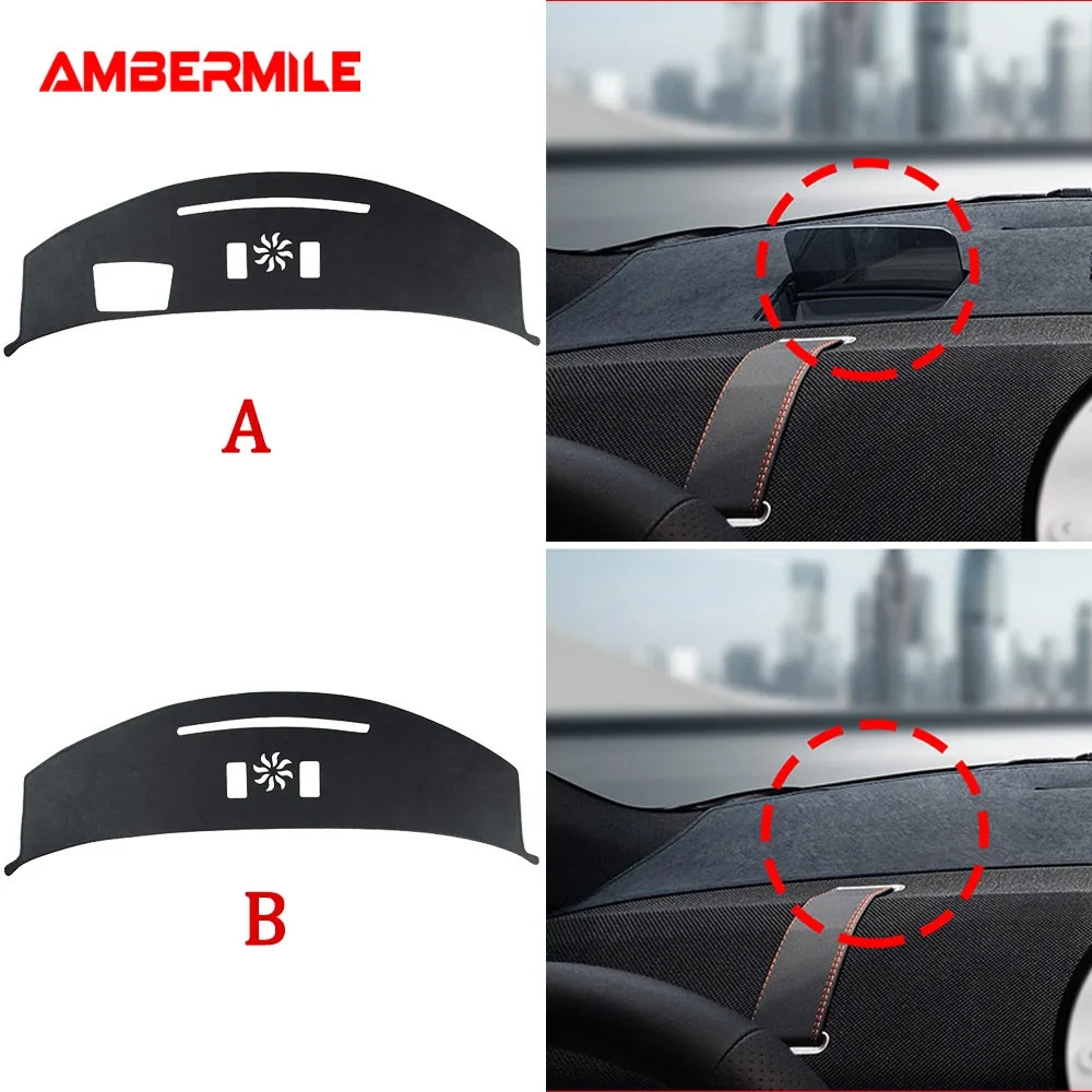 Mini Cooper Aceman J05 2024-2025 Anti-UV Dashboard Mat Cover – Flannel Console Protector Pad
