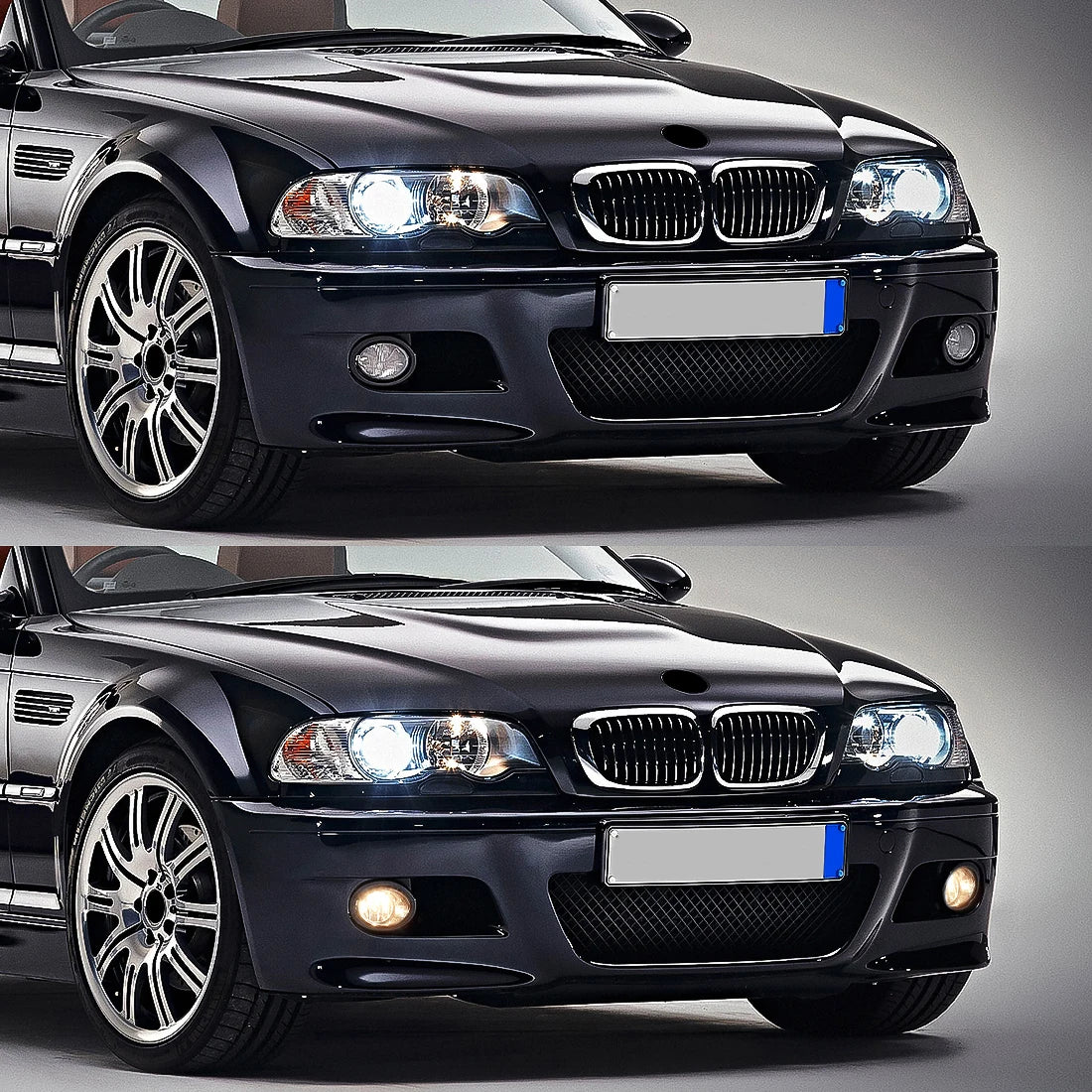 Front Fog Light Driving Lamp for BMW E39 M5 (2001-2003) & E46 M3 (2002-2006) – Halogen, LED & Angel Eyes