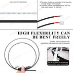 18-in-1 RGB Car Ambient Light Kit – 64 Colors, Bluetooth App Control, Symphony Streamer Interior LED Strips