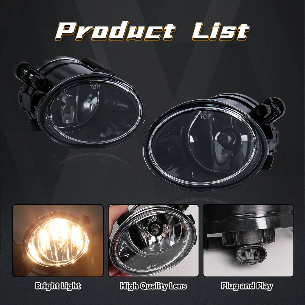 Front Fog Light Driving Lamp for BMW E39 M5 (2001-2003) & E46 M3 (2002-2006) – Halogen, LED & Angel Eyes
