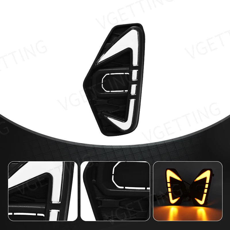 LED DRL Daytime Running Light with Turn Signal – Nissan Navara NP300 Frontier 2020-2021 (Pair)