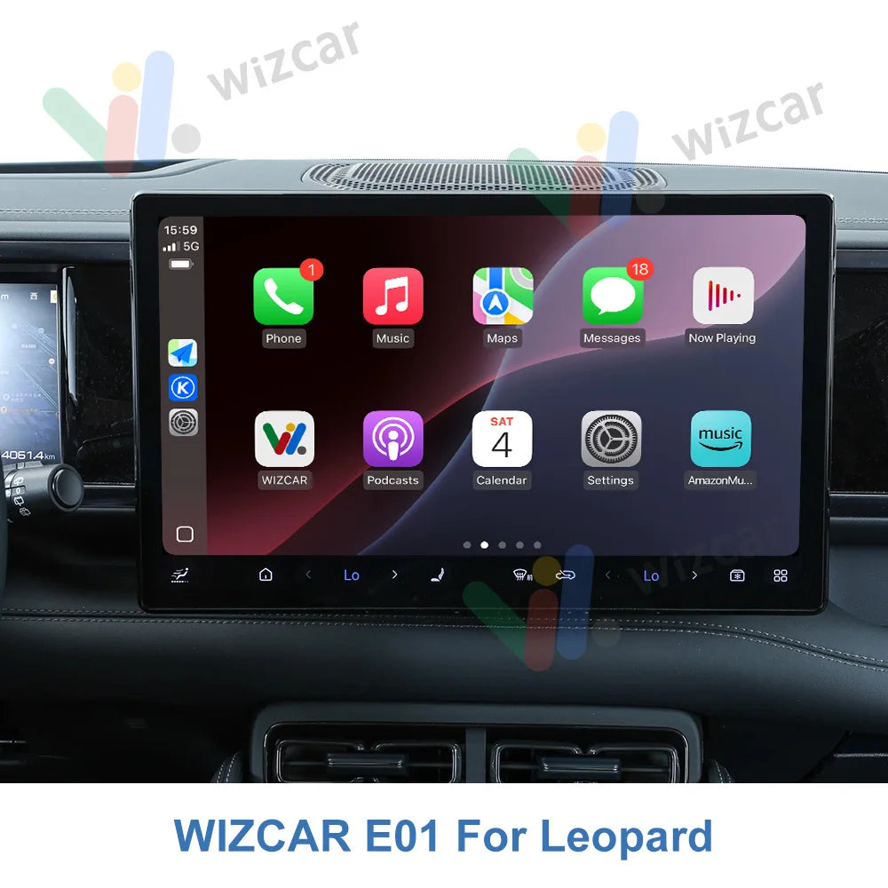 WIZCAR E01 Apple CarPlay & Android Auto for BYD Leopard 3 5 7 8 | Plug & Play