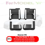 For Tesla Model YL 2026 TPE Front Rear Door Sill Protector Threshold Strip Waterproof Anti-kick Guard Panel Interior Accessories
