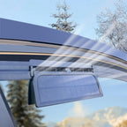 Solar Powered Car Window Ventilation Fan | 3-Head USB Rechargeable Auto Cooler