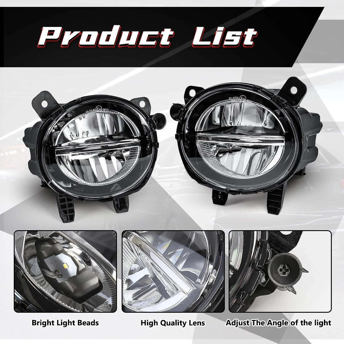 LED Fog Lamp DRL for BMW F20 F21 F22 F23 F30 F31 F32 F34 F35 – Front Bumper Driving Light 12V (OE: 63177315559 / 63177315560)